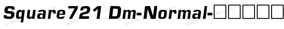 Square721 Dm-Normal字体转换